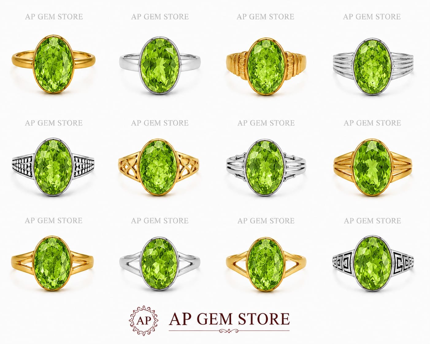 Peridot Rings